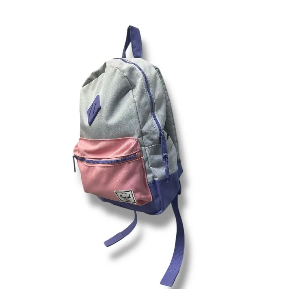 🎒 Herschel‎ Kids Backpack | Gray & Red Colorblock | Small Size